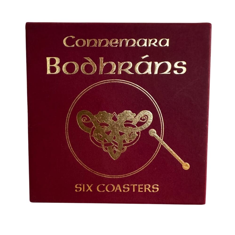 Vintage Connemara Bodhrans Casters - Set of 6 - Celtic Book of Kells